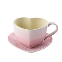 在飛比找樂天市場購物網優惠-法國 LE CREUSET 愛心馬克杯盤組 茶杯 茶杯組 2