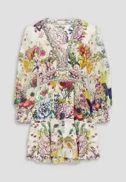 Camilla Queens Bee Hive Button Front Frill Dress. $899 XXL