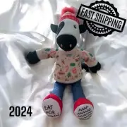 Chick-fil-A Christmas 2024 Plush Cow Doll Toy Chikin 7" LIMITED EDITION Holiday