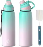 LKG Double Wall Vacuum Flask with Magnetic Lid - Stainless Steel Water Bottle