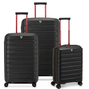 Roncato B Flying 3 Piece Lightweight EXP Spinner Luggage Set - Black Smoke