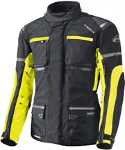 Held Carese II ladies and men motorcycle textile jacket, black-yellow, Size S Black Yellow