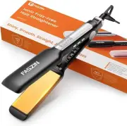 Professional Wide Hair Straightener 42mm Plate Titanium Negative Ion Flat Iron