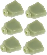 Milisten 6pcs Guitar Tuning Peg Knobs Elegant Jade Color Compatibility for Electric Guitars Easy Installation Tuner Cap for Bass Control and String Tuning Pegs