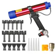 Adjustable Pneumatic Seam Sealer Glue Gun Air Rubber Tool 310ml Hard Sealant/US