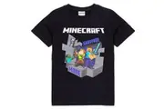 Minecraft Childrens/Kids Survival Mode T-Shirt (Black/Grey/White) - UTNS6780