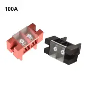 Flame Retardant 100A Pure Copper Terminal Block Connector for Energy Storage