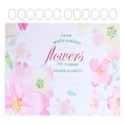 Summer Floral Pattern Shower Curtain with Hook Bathroom Curtain for Home Bathtubs180x180cm