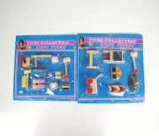 Vicki Collection Kid's Stuff Wooden Mini Doll House Playground & Household Set