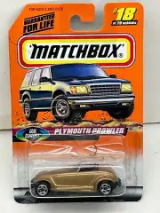 1997 MATCHBOX SUPERFAST #18 GOLD PLYMOUTH PROWLER NEW ON CARD