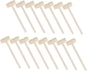 Milisten 15Pcs Wooden Hammers for Educational Pounding for Boys and Smooth Surface Safe for Home and Playtime Activities