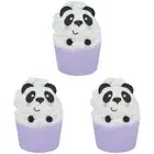 3PK Bomb Cosmetics Panda-monium Bath Bomb Mallow Body Skin Fragrance Tub Fizzies
