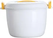 [LABRIMP] Microwave Rice Cooker Small Rice Maker for Microwave Food Container Style Yellow