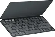 Logitech Keys-to-Go 2 Portable Bluetooth Keyboard for Tablet with Built-in Cover, Slim and Compact Wireless Keyboard for Windows, Android, Linux, iPad, iPhone, Mac, Apple TV - Graphite