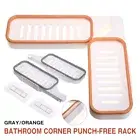 Bathroom Corner Shower Shelf Shampoo Holder Storage Rack Organiser Caddy Tray