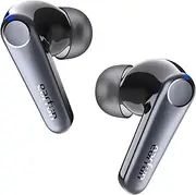 [EarFun] Air Pro 3 Noise Cancelling Wireless Earbuds, Qualcomm® aptX™ Adaptive Sound, 6 Mics CVC 8.0 ENC, Bluetooth 5.3 TWS Earbuds Wireless, Multipoint Connection, 45H Playtime, App Customize EQ, Black