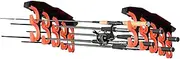 Fishing Rod Holder For Garage,Fishing Pole Organizer Wall-Mounted - Space-Saving Hanger For Stick Tackle Horizontal Mounting