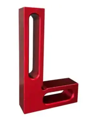 90 Degree Mini Positioning Square, Small Pocket Right Angle Clamps Red