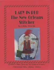 Vintage Libby Sturdy Lady in Red Flapper Sassy Senior Needlepoint Canvas & Guide