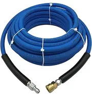 Ultimate Washer Flexible Kink Resistant Pressure Washer Hose 3/8” x 50’, 4000 PSI with 3/8” Quick Disconnects