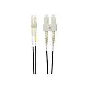 Lc To Sc Om4 Multimode Fibre Optic Patch Cable Black