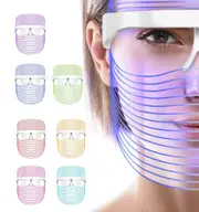 7 Colors LED Light Facial Mask Photon Anti-Aging Anti Wrinkle Rejuvenation Wireless Face Mask Skin Care Beauty Devices