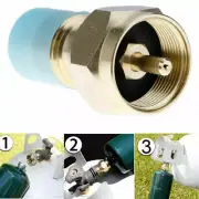 Safest Brass Propane Refill Adapter LP Gas Cylinder Tank Coupler Camping Cooking