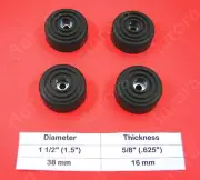 4 Rubber Feet (1.5" x .63") Amplifier, Receiver, Speaker, Electronic Components