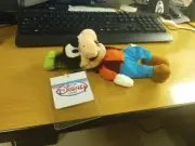 Disney Store Goofy Plush Stuffed Animal Mini Bean Bag Character Toy w/ tag 9"