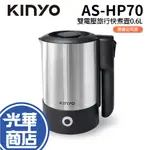 KINYO 耐嘉 AS-HP70 雙電壓旅行快煮壼 0.6L 快煮壼 熱水壺 不鏽鋼 國際電壓 旅行 出國 光華商場