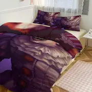 Bed Sheets g756 Pennywise Print Bedding Set Pattern Duvet Cove Set 3 Pieces 1 Quilt Cover And 2 Pillowcases for Women Men Teens tq756 Bed Sheets