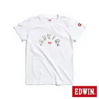 在飛比找樂天市場購物網優惠-EDWIN 紅標金屬字LOGO短袖T恤-女款 米白色 #50