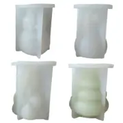 Face-less Old Man Mold Diy Crystal Dripping Snowman Gift Mold