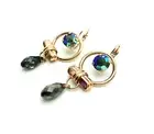 Mariana Earrings Bow Dangling Black Dia & AB Swarovski Crystals My Treasures ...