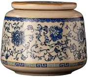 Kitchen Container Ceramic Tea Canister For Kitchen Counter, Pantry, Decorative Jar For Coffee, Tea, Sugar, Candy For Loose Tea