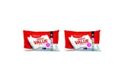 4pc Tontine Great Value Sleeping Cotton Medium Pillows Pack 48x73cm White