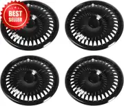 4 Pcs Black ABS Wheel Hub Caps 16" Rim Protector Trim for Steel Wheels