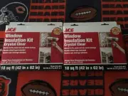 Ace 59829 Window Insulation Film Kit. 18 sq ft. (42" x 62") 2pk