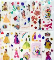 150+ Princess Stickers, Assorted, Party Favors Stuffers Birthday School Reward