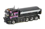 WSI SCANIA R6 HIGHLINE 8X4 RIGED TRUCK HOOKLIFT SYSTEM + CONTAINER 1/50