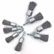 8 Pcs Drill Wire Brush, Wire Bush Drill Attachments, 1/4 Inch Shank Drill Met...