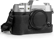 MegaGear Ever Ready Genuine Leather Half Camera Case Compatible with Fujifilm X-T50
