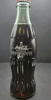 2002 CONSOLIDATED COCA COLA BOTTLING COMPANY 100TH ANNIVERSARY 8OZ COKE BOTTLE