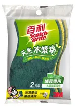 3M 天然木漿棉菜瓜布-爐具專用(420T-2M,好握型2片) [大買家]