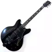 VOX BOBCAT S66B Jet Black Electric Semi-Hollow Guitar with Bigsby with Hard Case