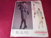VOGUE AMERICAN DESIGNER #1957 - BILL BLASS - LADIES JACKET-SKIRT PATTERN 8 FF