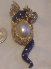 Vintage NEW Edgar Berebi ,The Dragon and The Pearl of Wisdom Brooch