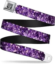 [Buckle-Down] Seatbelt Buckle Belt, Crystals