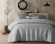 Silver Hemp Quilt Cover Set