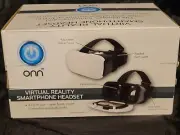 ONN Virtual Reality SmartPhone Headset - White